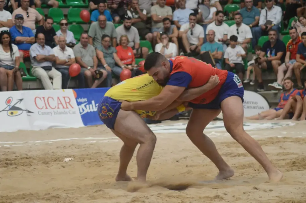 Final a Cuatro de lucha canaria 2026. Imagen: Eduardo Duque