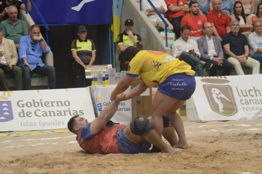 Final a Cuatro de lucha canaria 2026. Imagen: Eduardo Duque