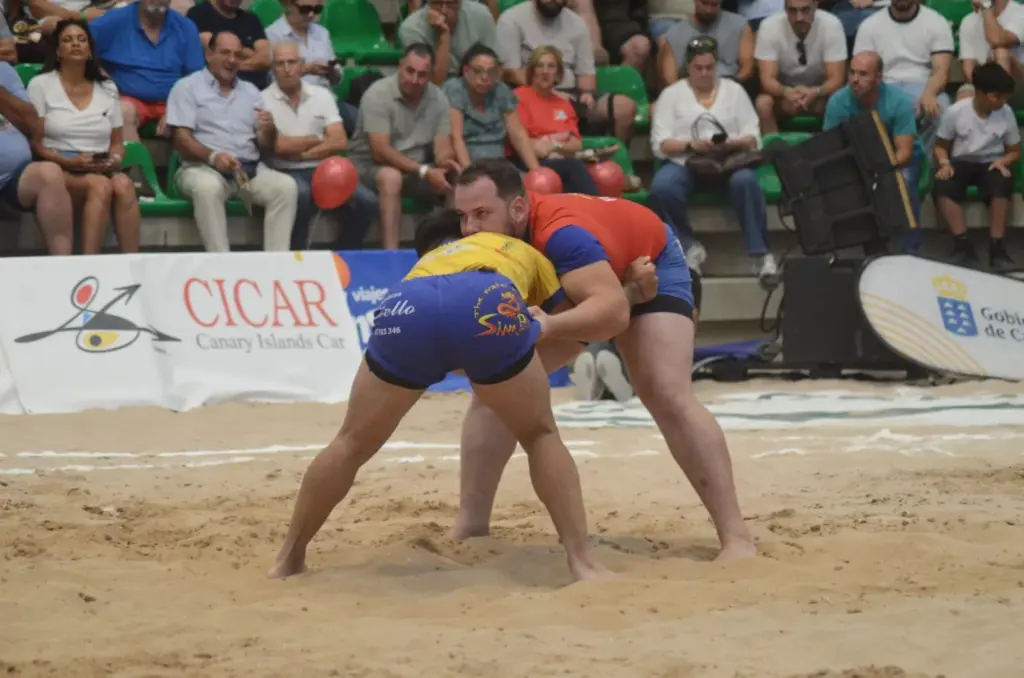 Final a Cuatro de lucha canaria 2026. Imagen: Eduardo Duque