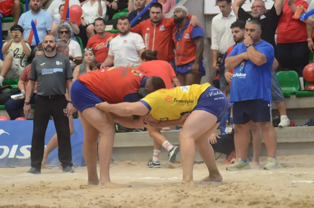 Final a Cuatro de lucha canaria 2026. Imagen: Eduardo Duque