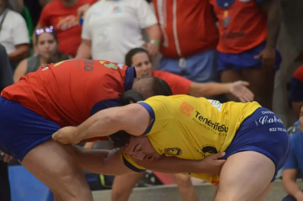 Final a Cuatro de lucha canaria 2026. Imagen: Eduardo Duque