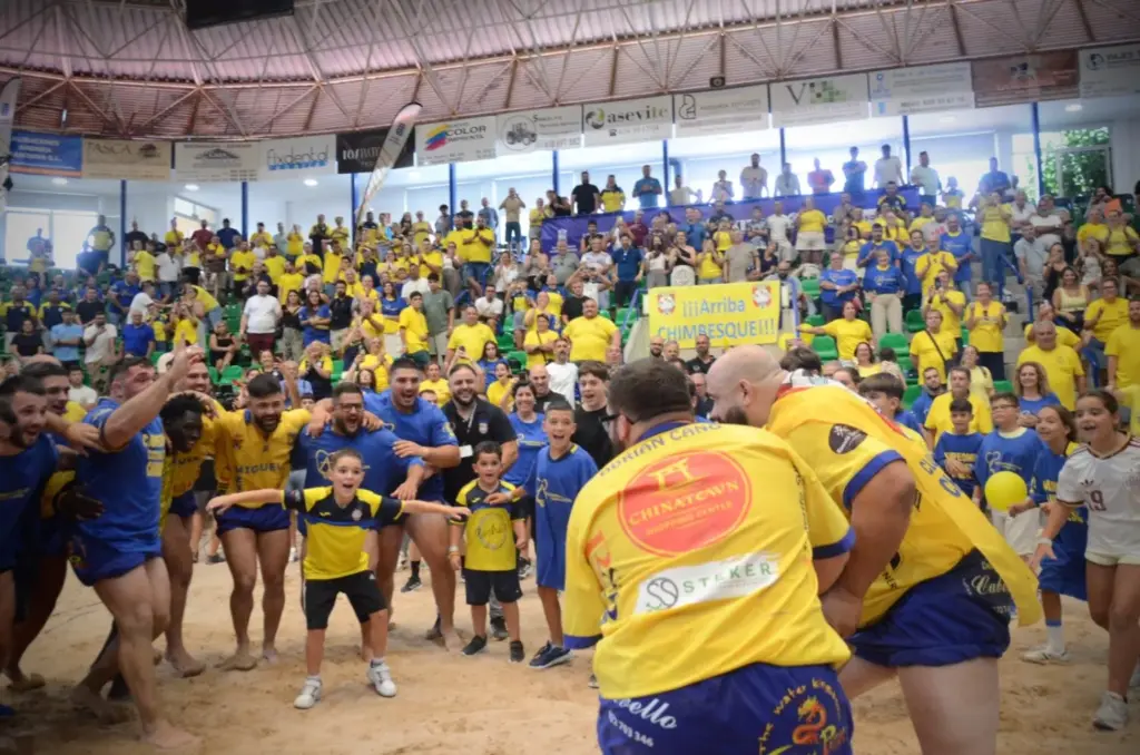 Final a Cuatro de lucha canaria 2026. Imagen: Eduardo Duque