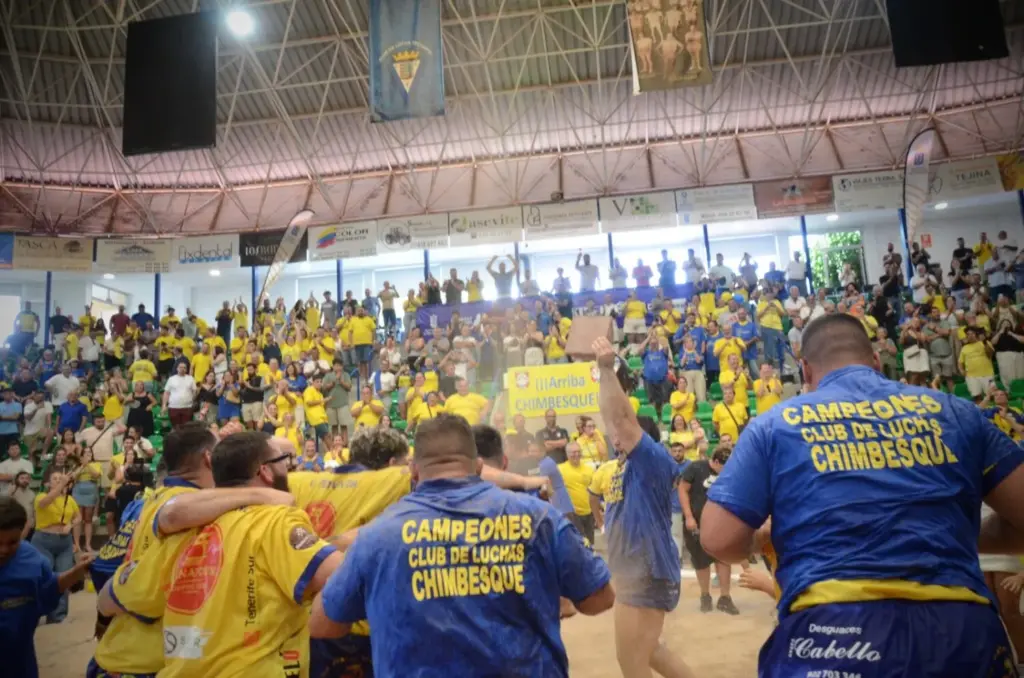 Final a Cuatro de lucha canaria 2026. Imagen: Eduardo Duque