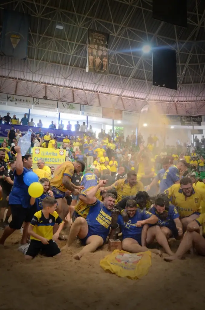 Final a Cuatro de lucha canaria 2026. Imagen: Eduardo Duque