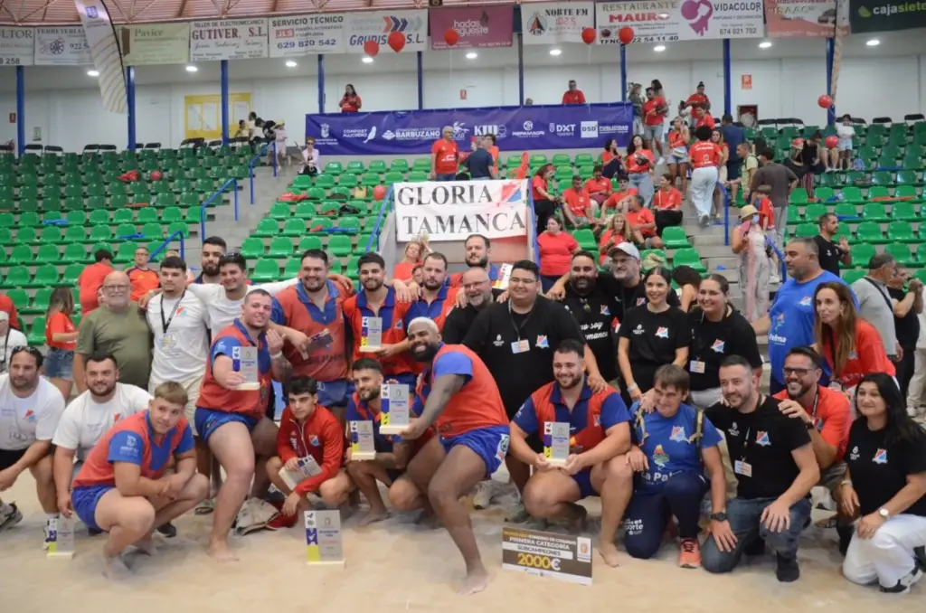 Final a Cuatro de lucha canaria 2026. Imagen: Eduardo Duque