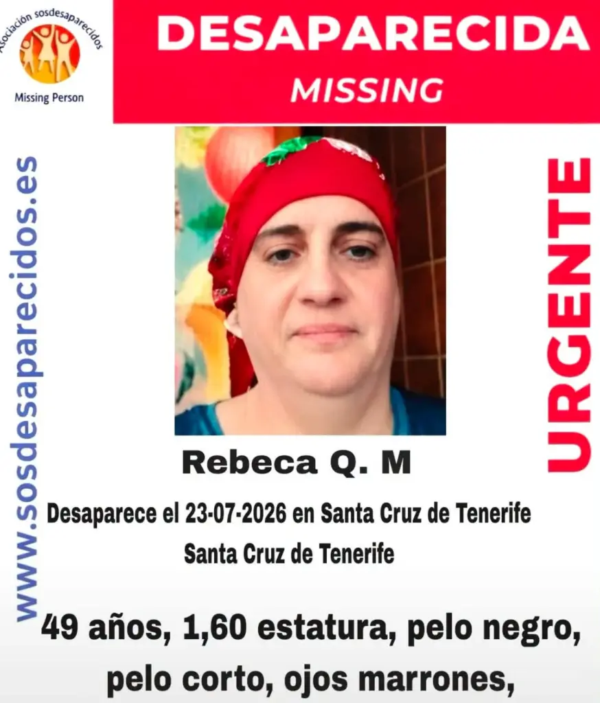 Buscan a Rebeca, desaparecida en Tenerife