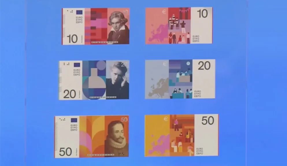 Beethoven o pájaros, la ciudadanía decidirá el diseño de los nuevos billetes de euro. Efe