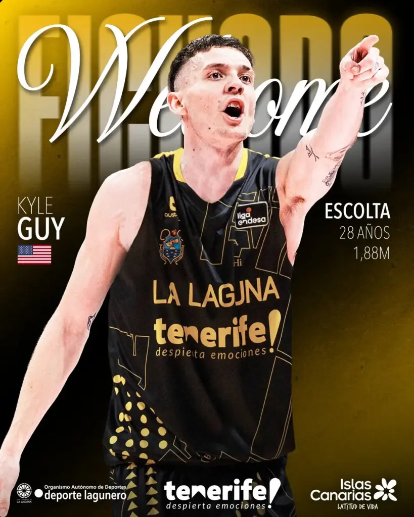 Kyle Guy regresa al La Laguna Tenerife para la temporada 2026/2027 / La Laguna Tenerife