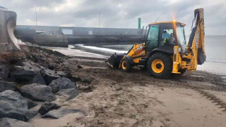Ciudad de Mar duplica la retirada de algas en San Cristóbal en solo siete meses