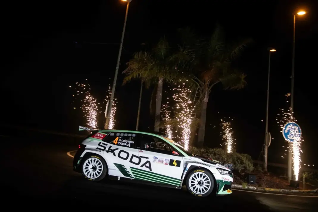 Alexey Lukyanuk y Yury Kulikov lideran el primer día del 12 Rallye Ciudad de La Laguna – Trofeo Worten