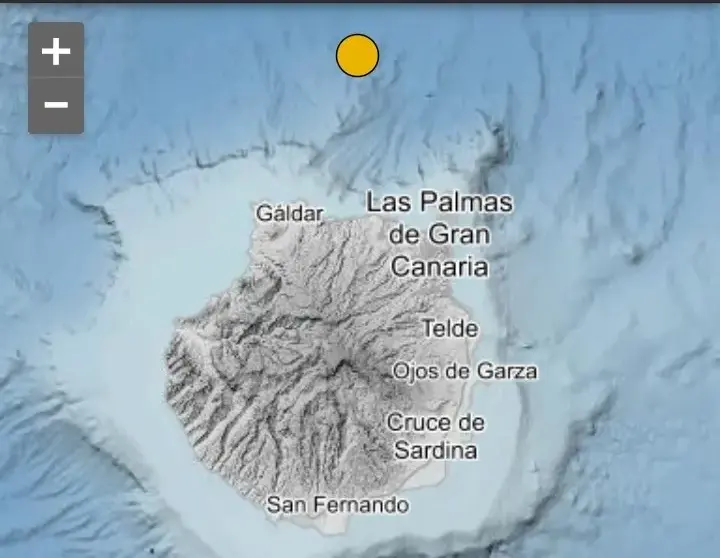 Terremoto al norte de Gran Canaria