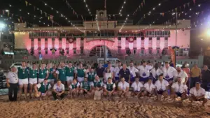 Candelaria celebra una gran noche de lucha canaria