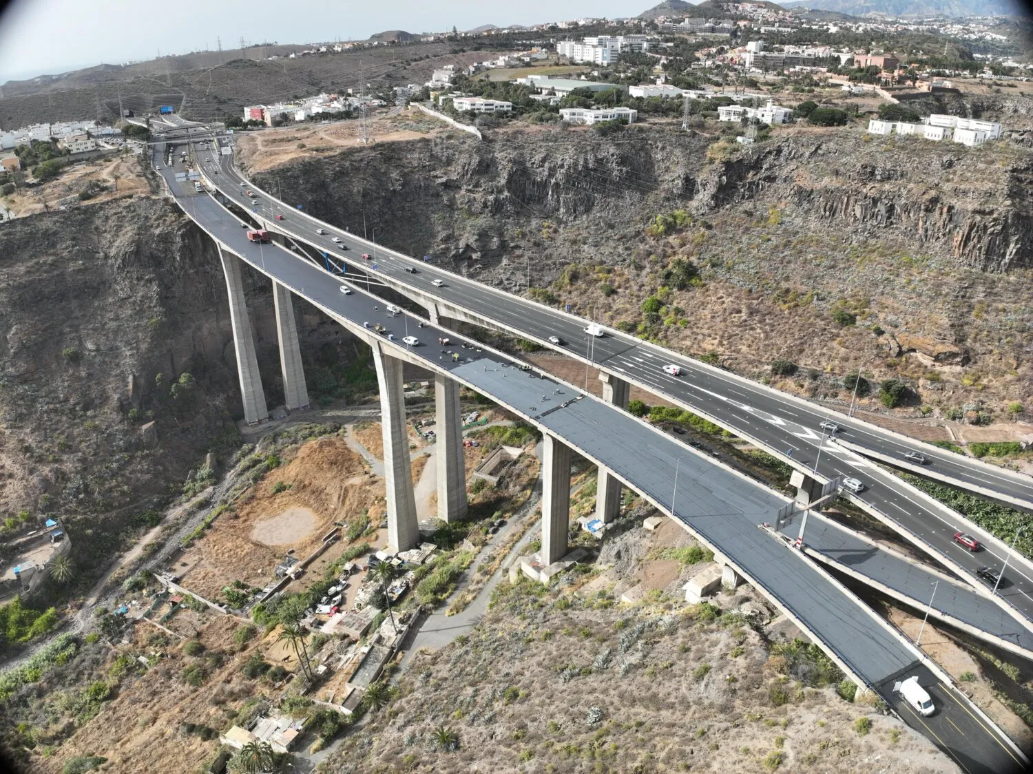La GC-3 sentido norte abre este domingo tras adelantar una semana la obra
