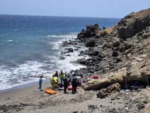 Muere un bañista de 32 años tras ahogarse en la playa de La Tejita, Tenerife