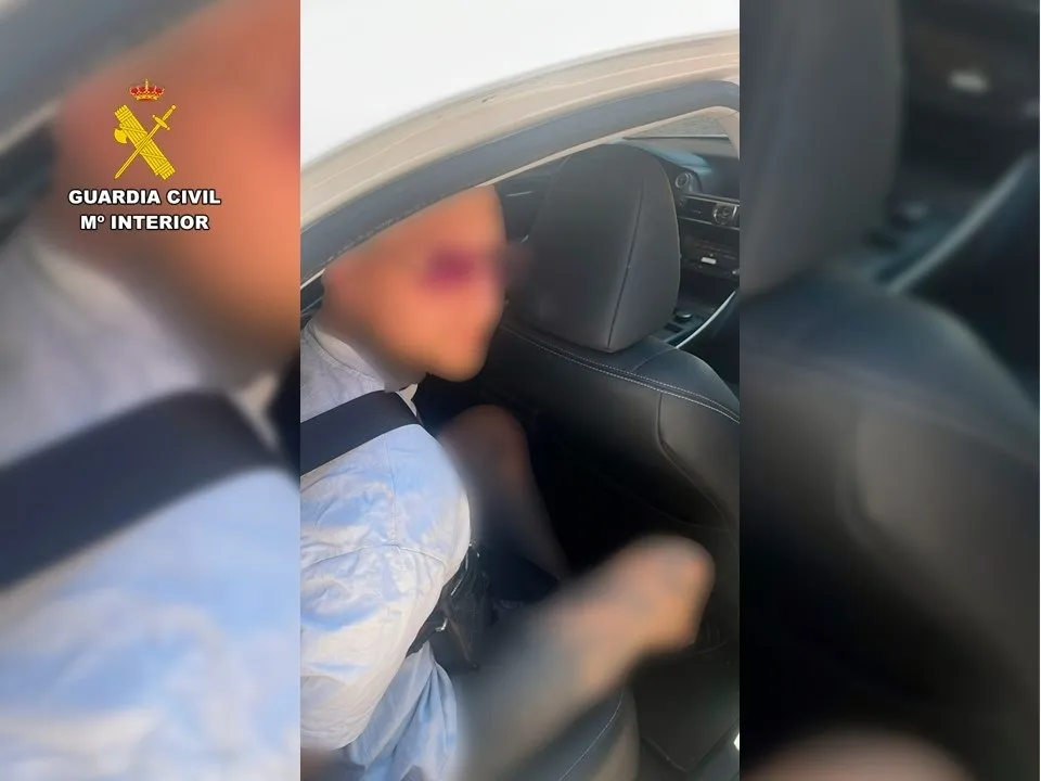 Imagen de uno de los fugitivos alemanes detenidos. Imagen Guardia Civil / Europa Press