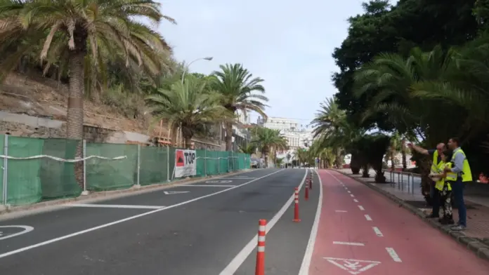 El Ayuntamiento de Las Palmas de Gran Canaria destina un millón para estabilizar el muro en Paseo de Chil