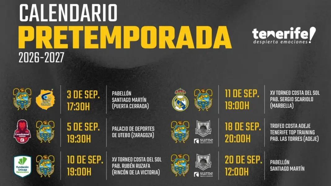 La Laguna Tenerife perfila una pretemporada con seis amistosos