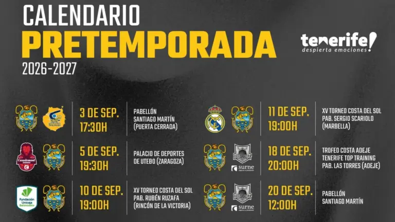La Laguna Tenerife perfila una pretemporada con seis amistosos