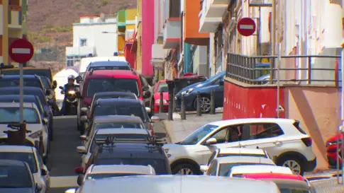 La reapertura del viaducto de Guiniguada en la GC-3 no evitó el caos de tráfico en la capital