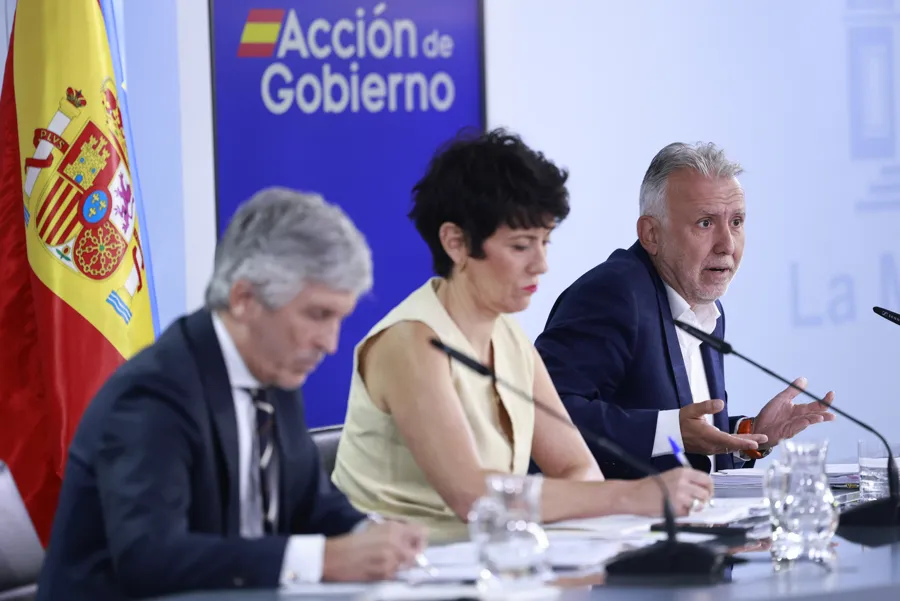 Rueda de prensa posterior al Consejo de Ministros de este 25 de agosto 2026. Imagen EFE