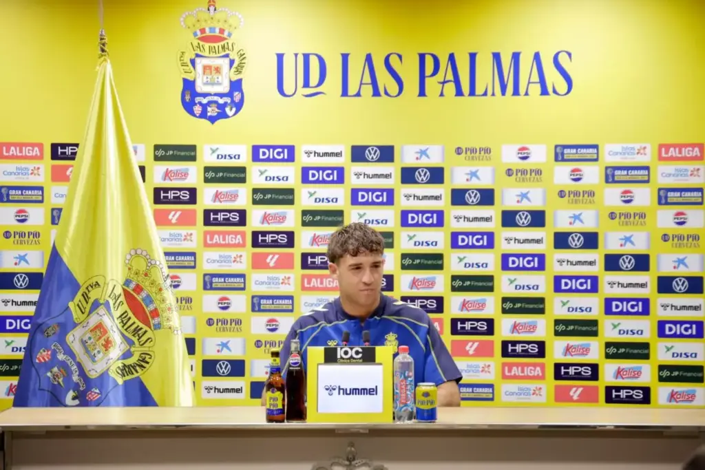 Juanma Herzog durante la rueda de prensa este miércoles 26 de agosto de 2026. Imagen UDLP