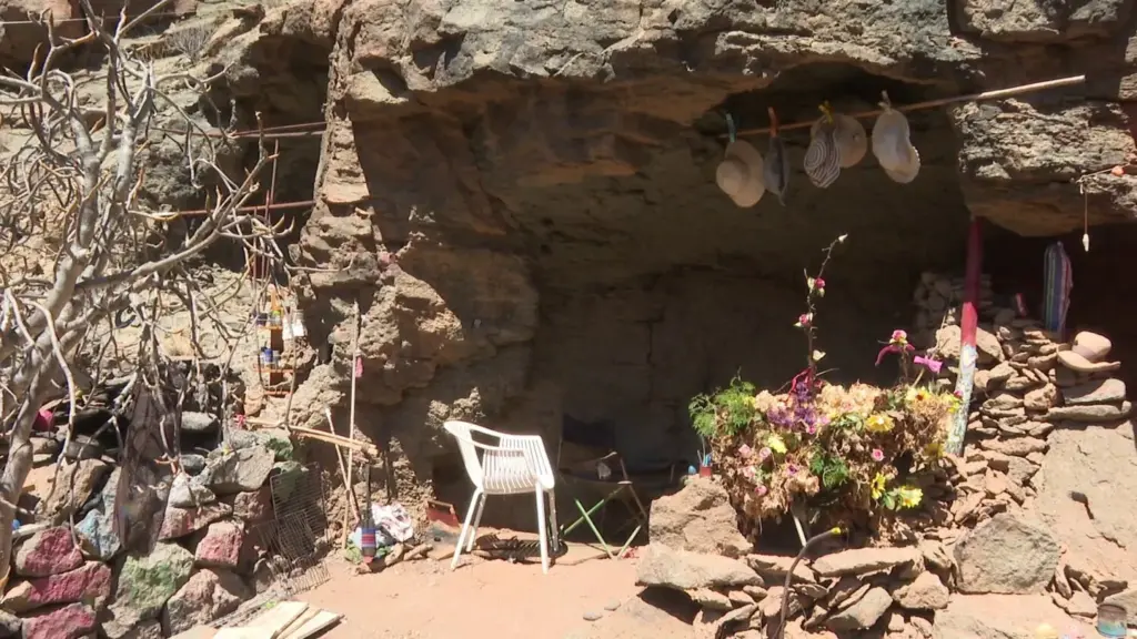Infravivienda donde residía la mujer hallada muerta en Mogán. Imagen RTVC