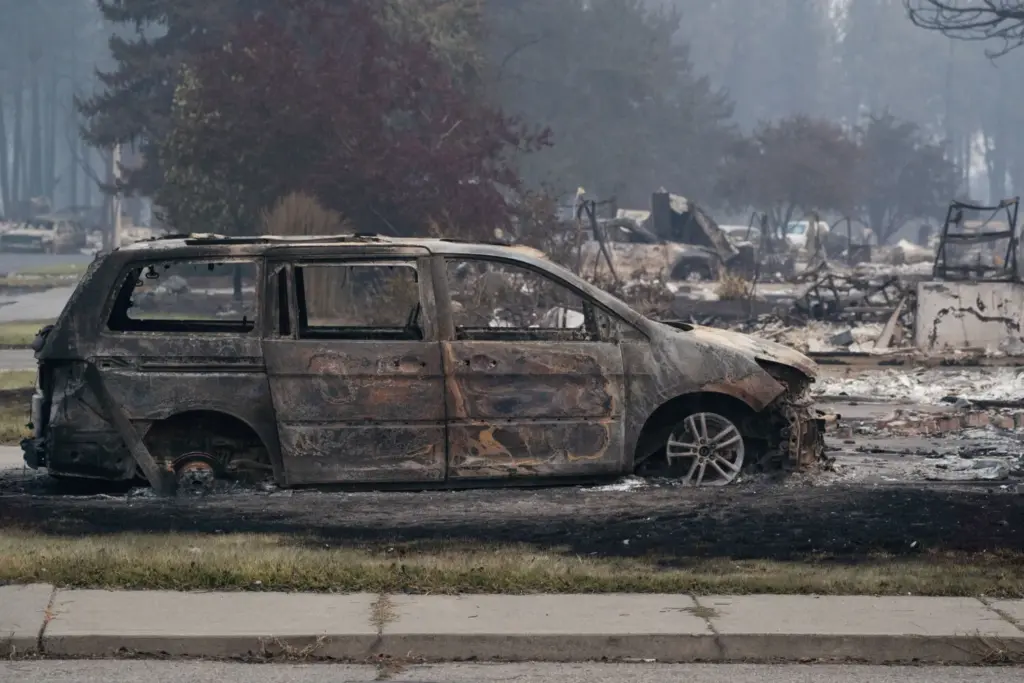 Zonas arrasadas por el fuego en Washington. Imagen Reuters