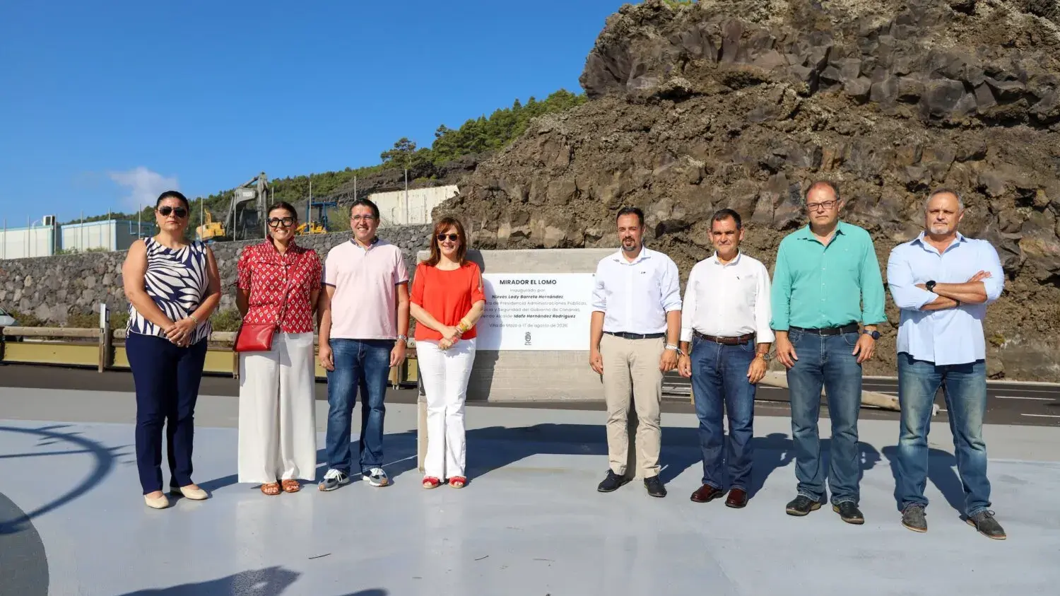 Mazo inaugura el renovado Mirador del Lomo tras una inversión de 124.000 euros