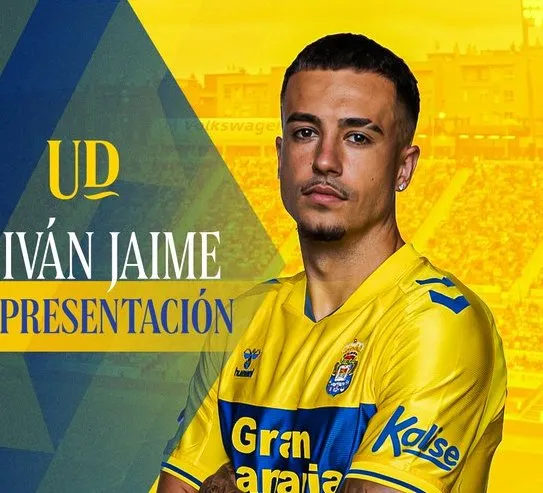 Iván Jaime, presentado en la UD Las Palmas. Imagen UDLP