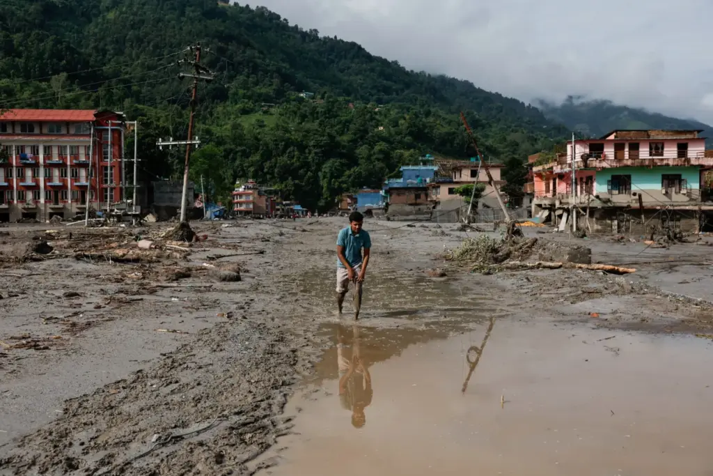 Riada en Nepal. Imagen Reuters