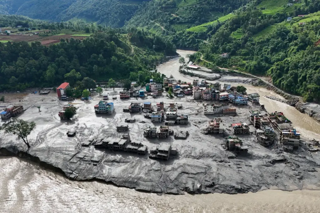Riada en Nepal. Imagen Reuters