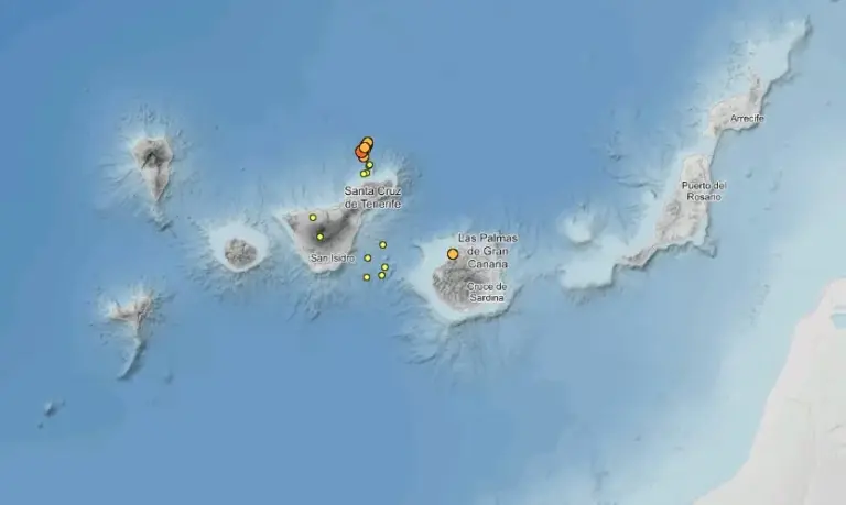 El IGN registra un terremoto de magnitud 2,2 en Agaete y a cuatro kilómetros de profundidad