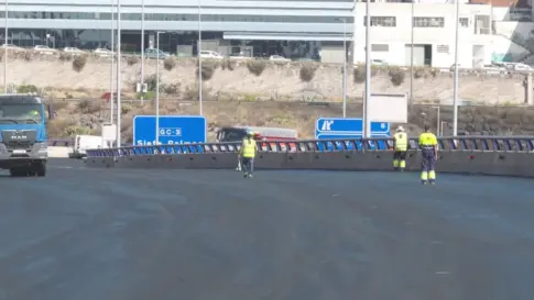 El viaducto del Guiniguada en la capital grancanaria se reabre al tráfico esta tarde tras 16 días de obras