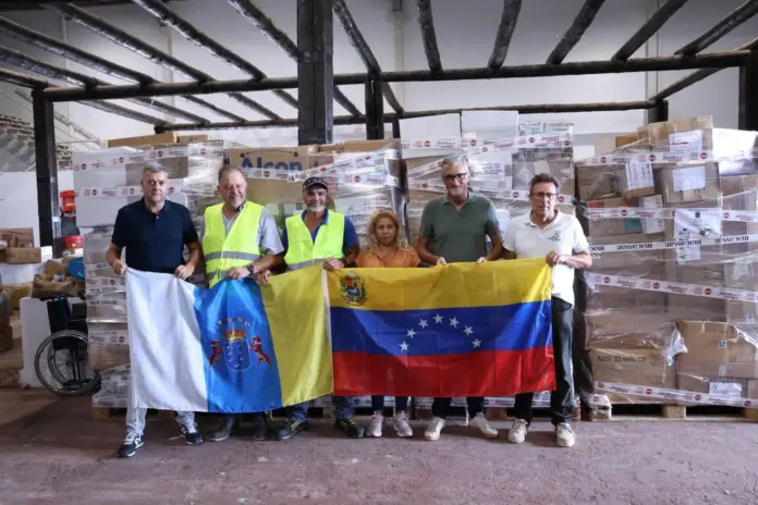 Ayuda humanitaria para Venezuela. Imagen Cabildo de Lanzarote y La Graciosa