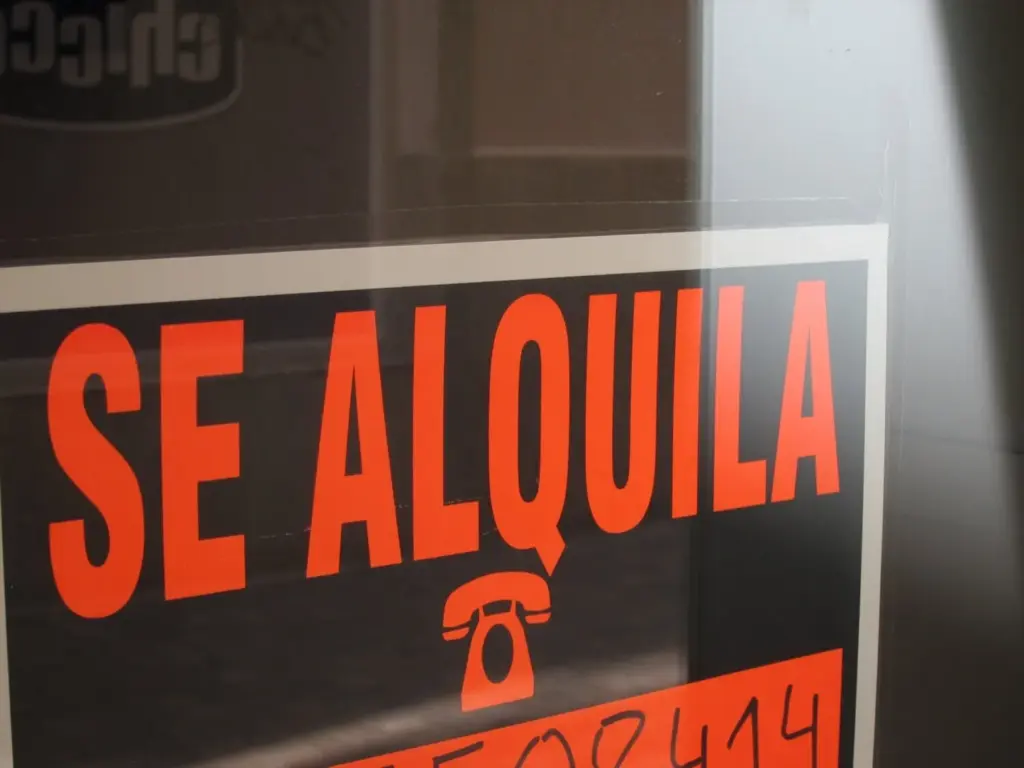 Cartel de 'se alquila'