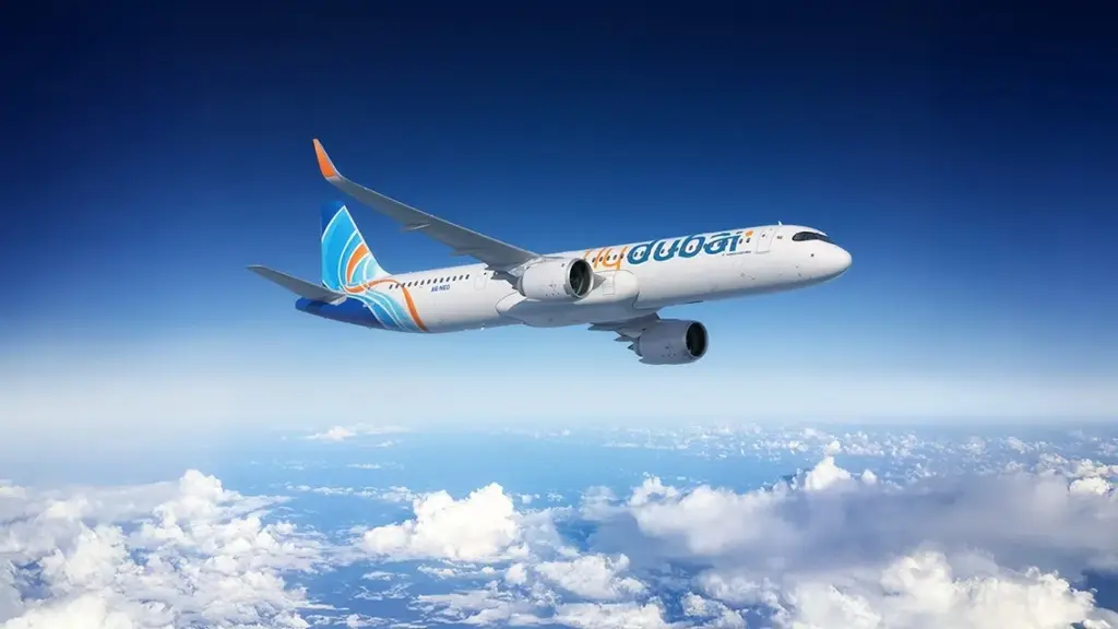 Avión A321neo de flydubai.REMITIDA / HANDOUT por AIRBUSFecha: 18/11/2025.