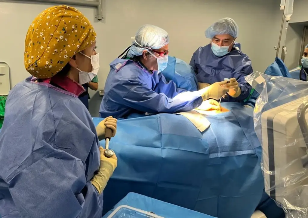 El HUNSC realiza por primera vez un procedimiento para tratar una de las causas del dolor lumbar sin cirugía REMITIDA / HANDOUT por HUNSC