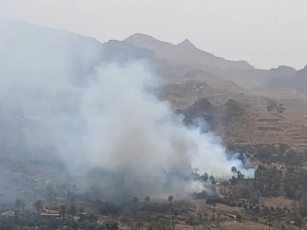 Imagen correspondiente al incendio de El Ingenio de Santa Lucía de Tirajana.