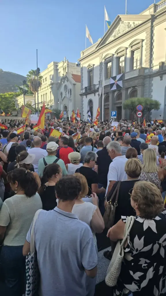 Manifestación de apoyo a Ceuta en Santa Cruz de Tenerife. Jorge Lozano
