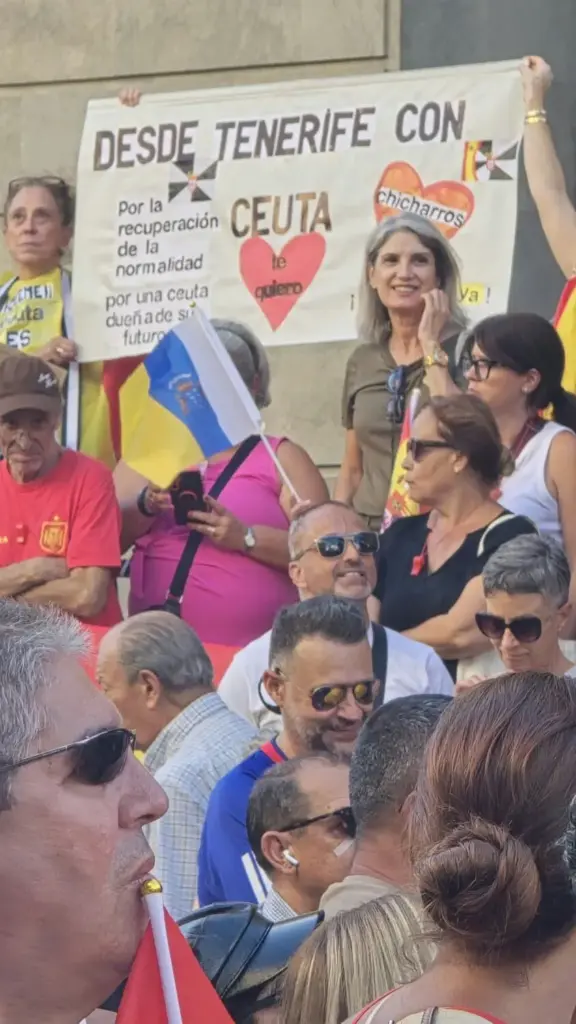 Manifestación de apoyo a Ceuta en Santa Cruz de Tenerife. Jorge Lozano