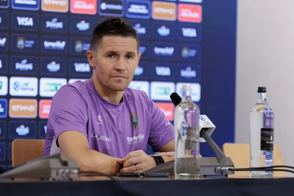 Rueda de prensa de Jaka Lakovic, previa a La Laguna Tenerife - Türk Telekom de este miércoles. C.B. Canarias