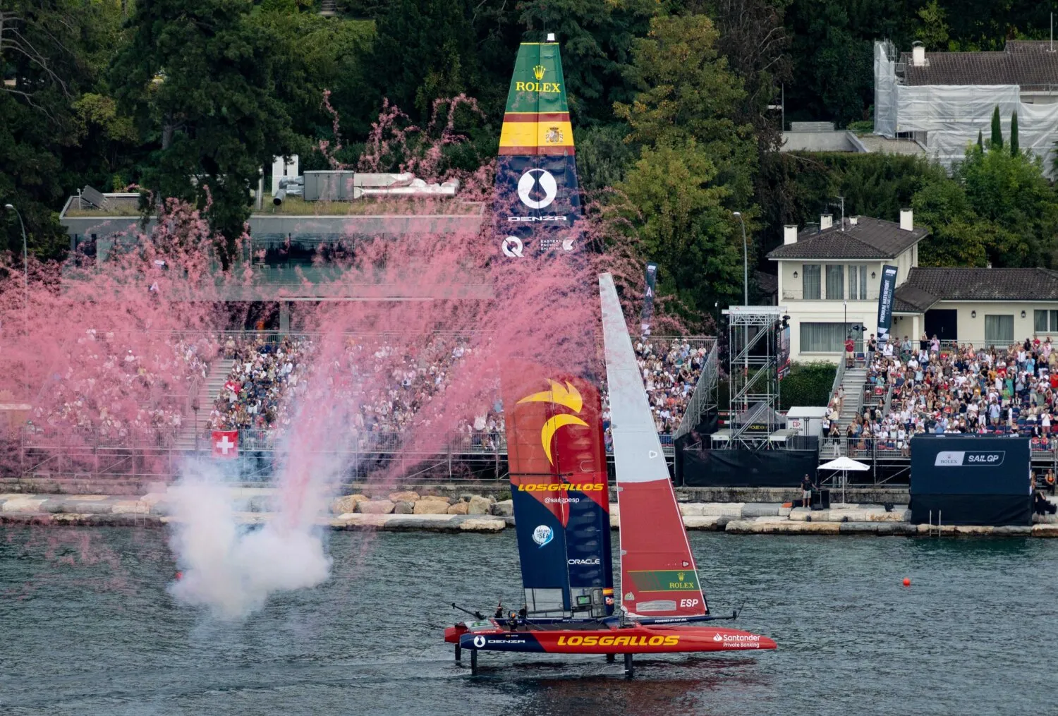 El Spain SailGP Team da el golpe maestro y conquista Ginebra