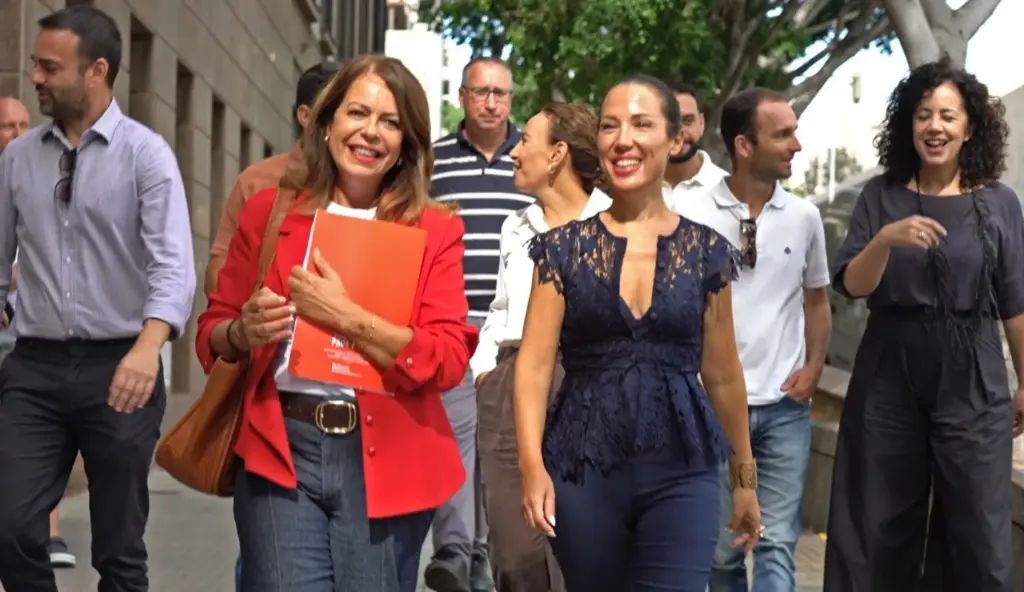 Tamara Raya y Patricia Hernández en una imagen de archivo. PSOE de Tenerife