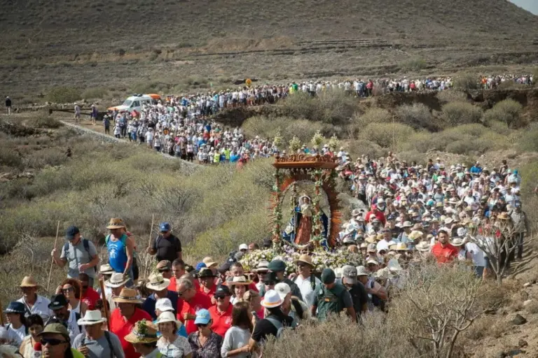 Televisión Canaria retransmite la Bajada de la Virgen del Socorro, en Güímar