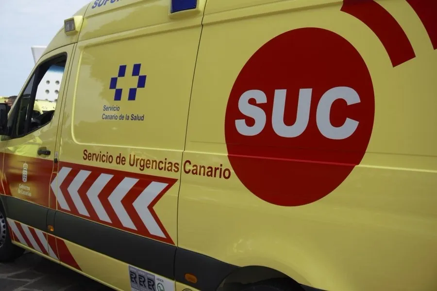 Herido moderado un joven tras el choque de dos vehículos en un accidente en La Palma