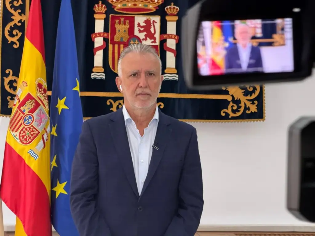 El ministro de Política Territorial y Memoria Democrática, Ángel Víctor Torres, también mando único para la gestión de la crisis en Ceuta. Imagen RTVC