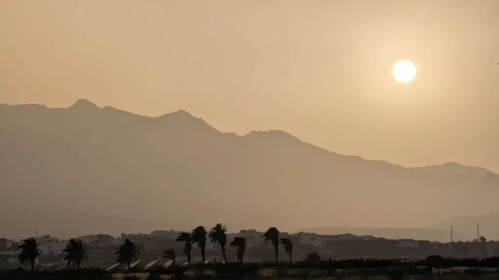 Calima en Gran Canaria. Imagen Antonio Rico