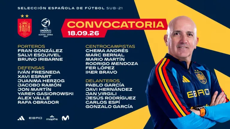 Juanma Herzog vuelve a la Selección española Sub-21