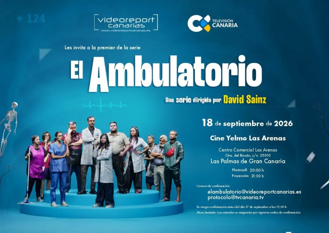 ‘El Ambulatorio’, la nueva serie de David Sainz para Televisión Canaria, se presenta en Las Palmas de Gran Canaria