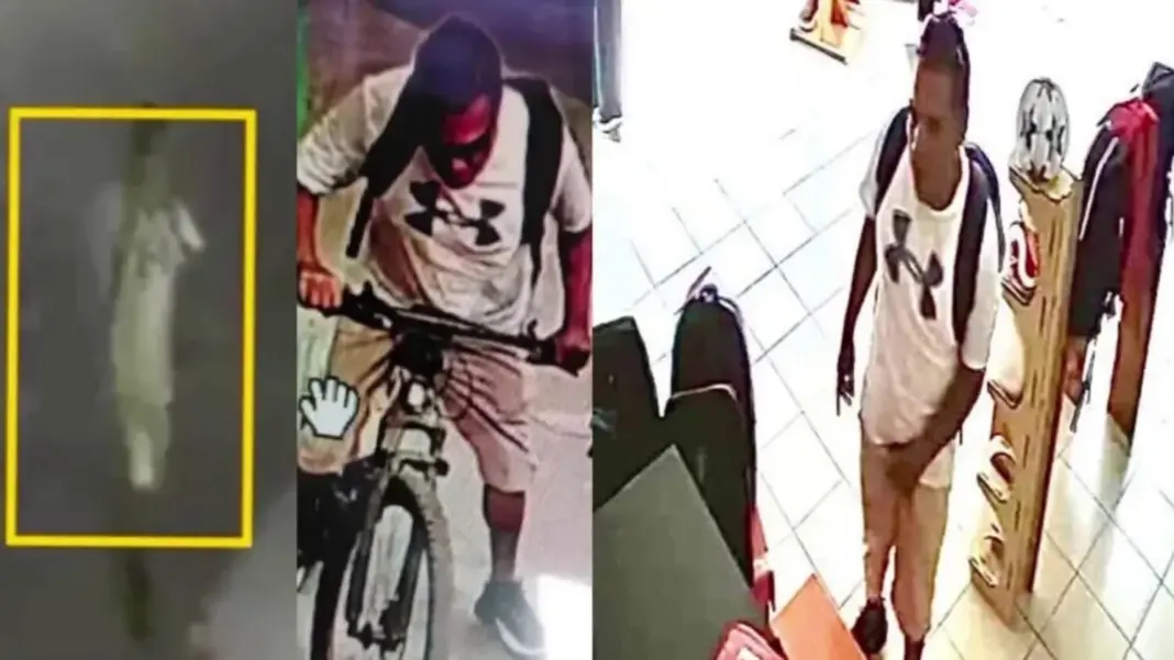 Imágenes captadas con las cámaras de seguridad de la zona donde se produjo el asesinato de Claudia